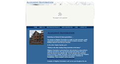 Desktop Screenshot of alleghenyrestoration.com